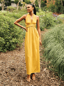 Sustainable Mailys Dress | Solid Mustard
