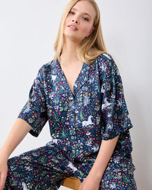 Unicorn's Garden - Eco Satin Wildest Dream Set - Indigo - Printfresh