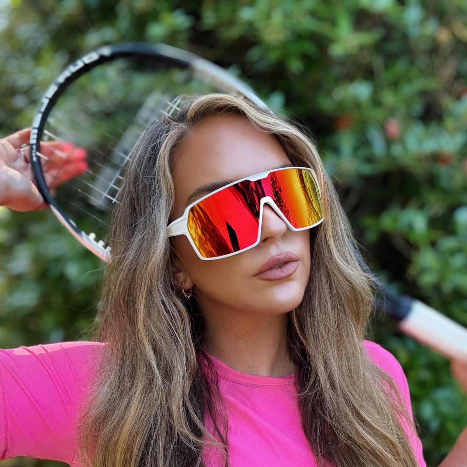 Womens | Charge Sunglasses | Matte White | Sunset Polarized Lenses