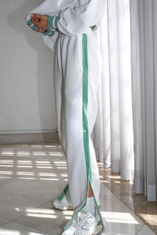 Tearaway Fleece Pants | White & Sage