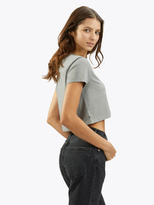 Womens | Almost Friday Cropped Tee - Classic-Fit PYCA Pro | Haze