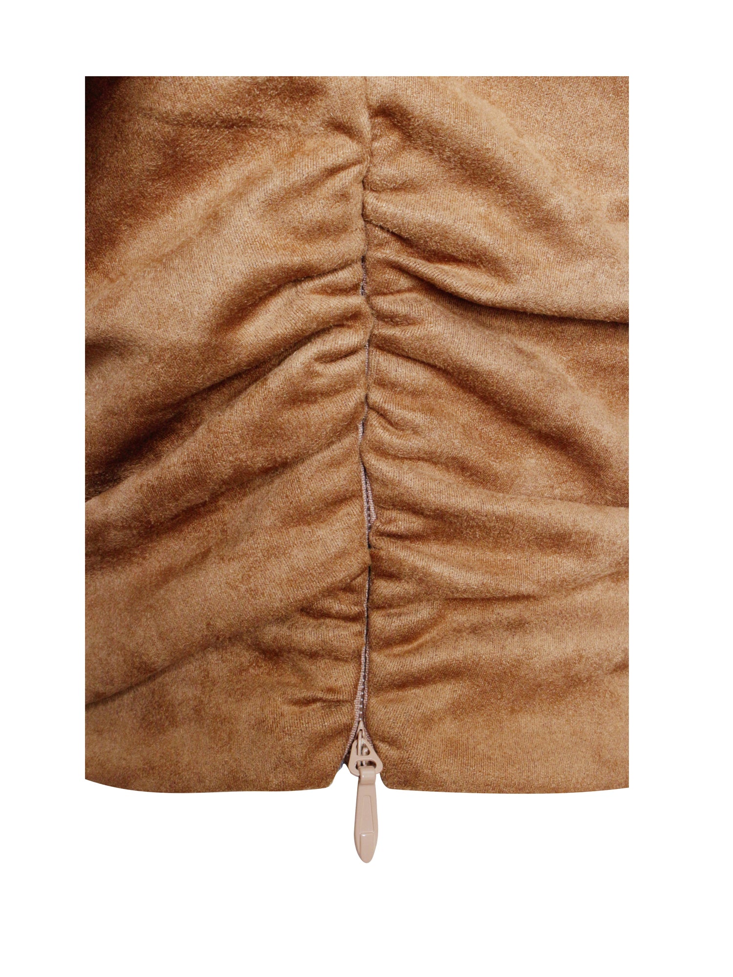 Yara Slash Neck Tank Top | Brown Suede
