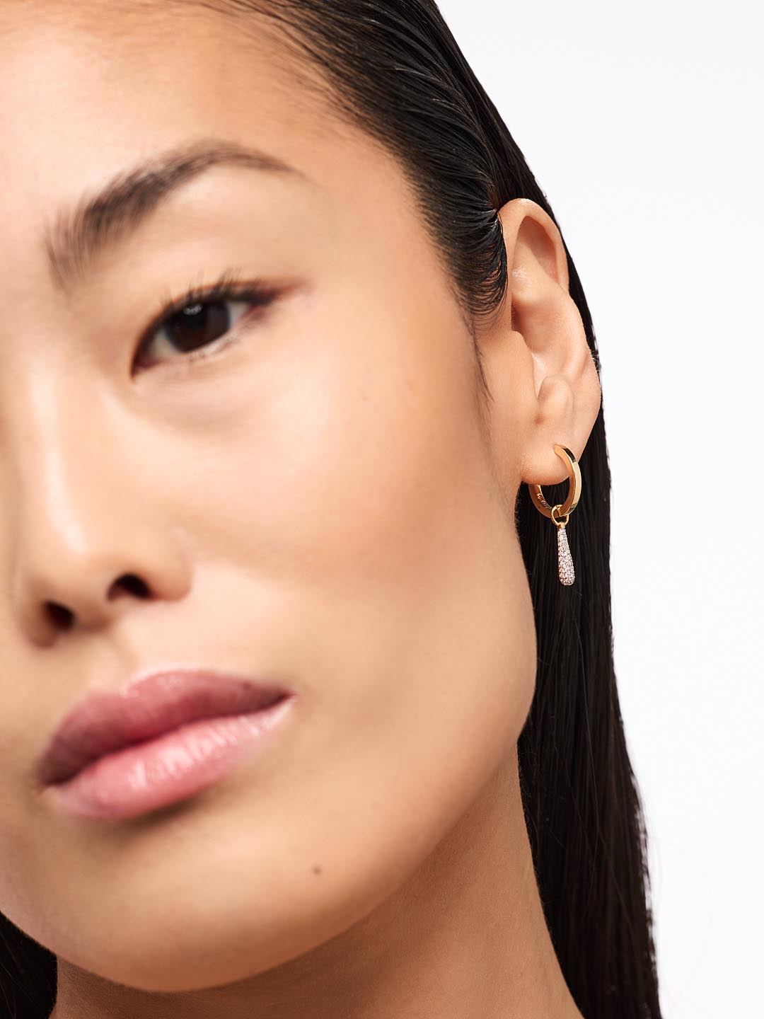 14K Gold Plated Cubic Zirconia Enamel Freshwater Pearl Cherry Love Heart Bar Earring Charms Ana Luisa Must Have Charms Starter Kit