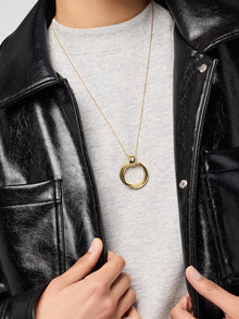 Penny Pendant Necklace | 14K Gold on Brass