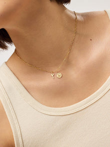 Mini Key Charm Pendant | 10K Solid Gold