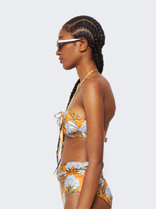 Women | Agua by Agua Bendita | Bronce Halter Bikini Top | Orange