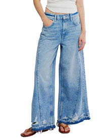 Free People | Womens | Apollo Wide Leg Jean | Blue