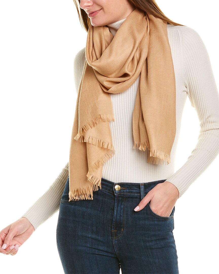 Amicale Cashmere | Womens | Solid Cashmere & Wool-Blend Wrap | Beige