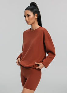 Everyday Active Sweatshirt | Rust Brown