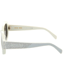 CELINE | Womens | CL4240IS 53mm Sunglasses | Shiny Ivory | Smoke Grey Lens