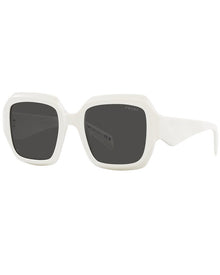 Prada | Womens | PR28ZS 53mm Sunglasses | White | Dark Grey Lens