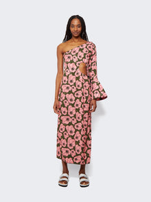 Women | Agua by Agua Bendita | Cadillo Midi Dress | Pink