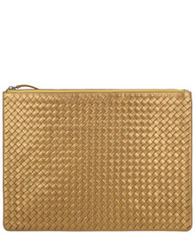 Dragon Diffusion | Womens | A4 Leather Pochette | Gold