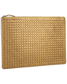 Dragon Diffusion | Womens | A4 Leather Pochette | Gold