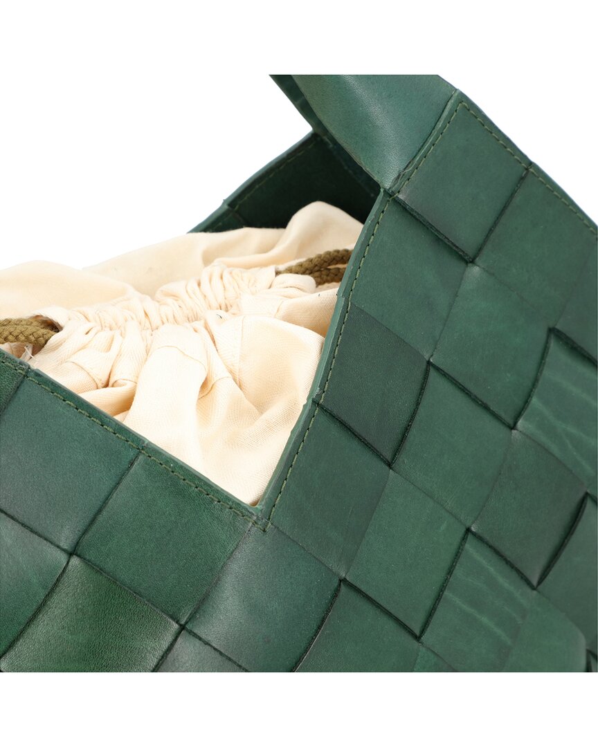 Dragon Diffusion | Womens | Botteghe Leather Shoulder Bag | Green