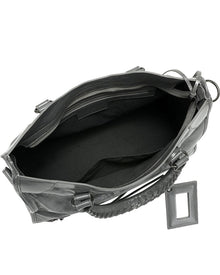 Tiffany & Fred Paris | Womens | Distressed Leather Satchel | Grey
