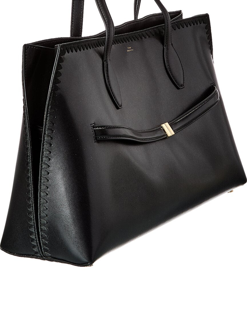 TOTEME | Womens | Lounge Leather Tote | Black