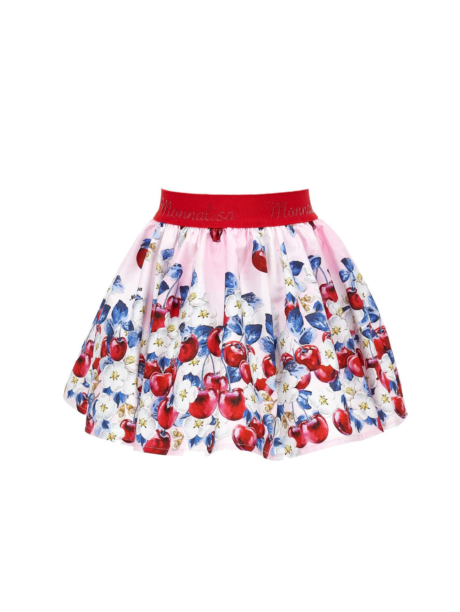 Girls | Cherry Print Cotton Skirt | FairyTale Pink
