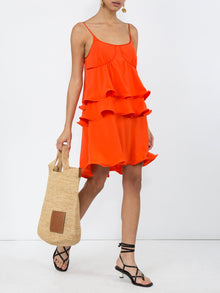 Sies Marjan | Ruffle Detail Dress | Orange