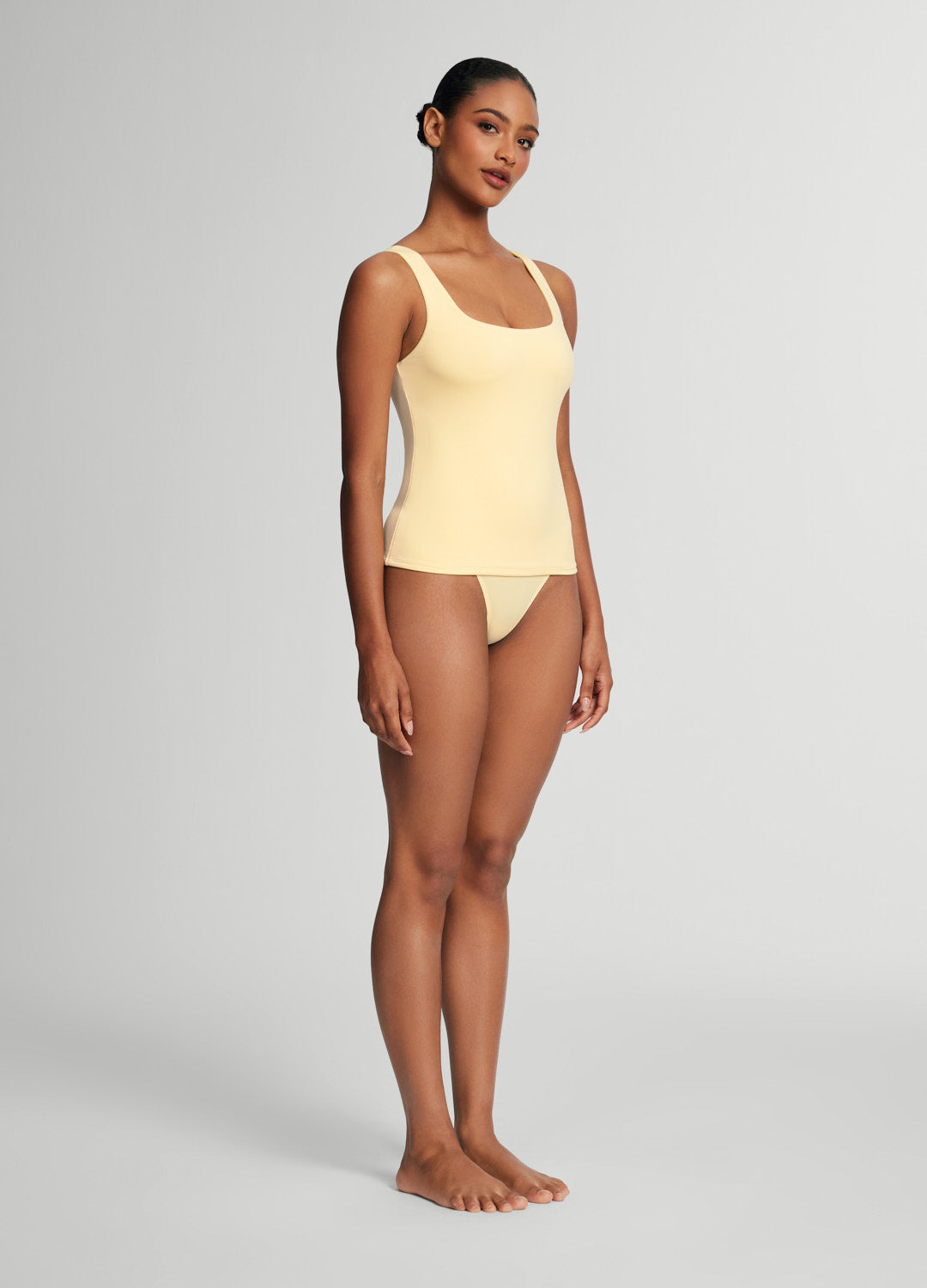 Square Neck Tank Top | Lemon Meringue