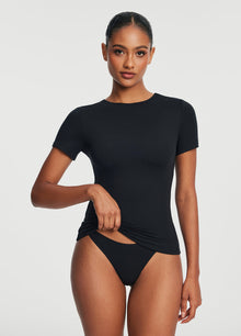 Seamless Cheeky Panty | Black