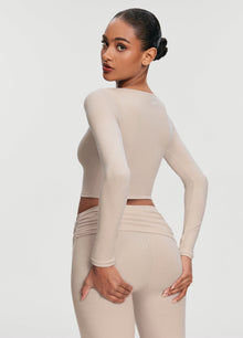Soft Seamless Lounge Pants | Oat Milk