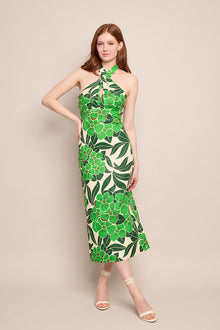 Perla Midi Dress | Palm Beach Green
