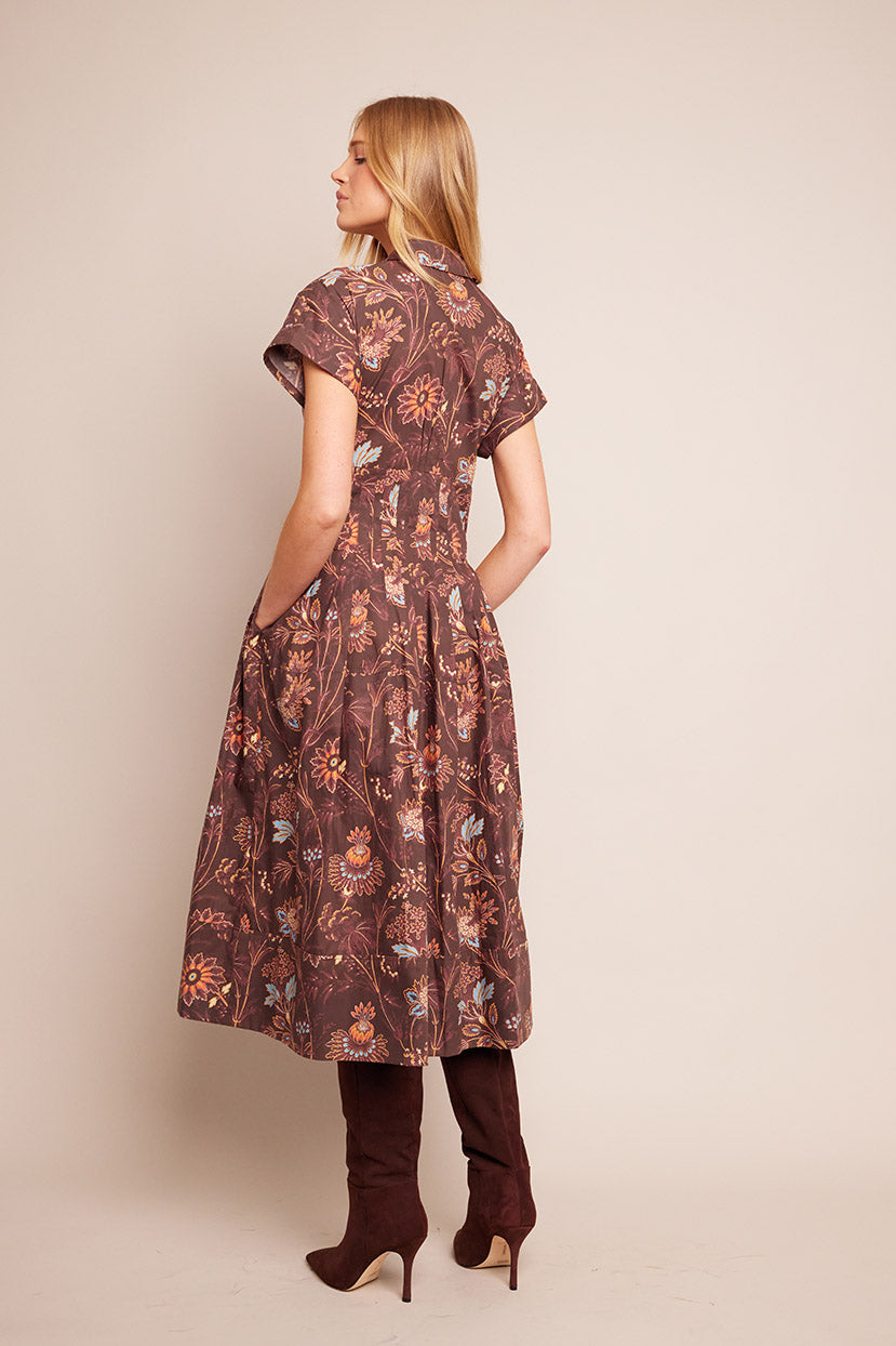 Nash Dress | Brown Vine Blooms