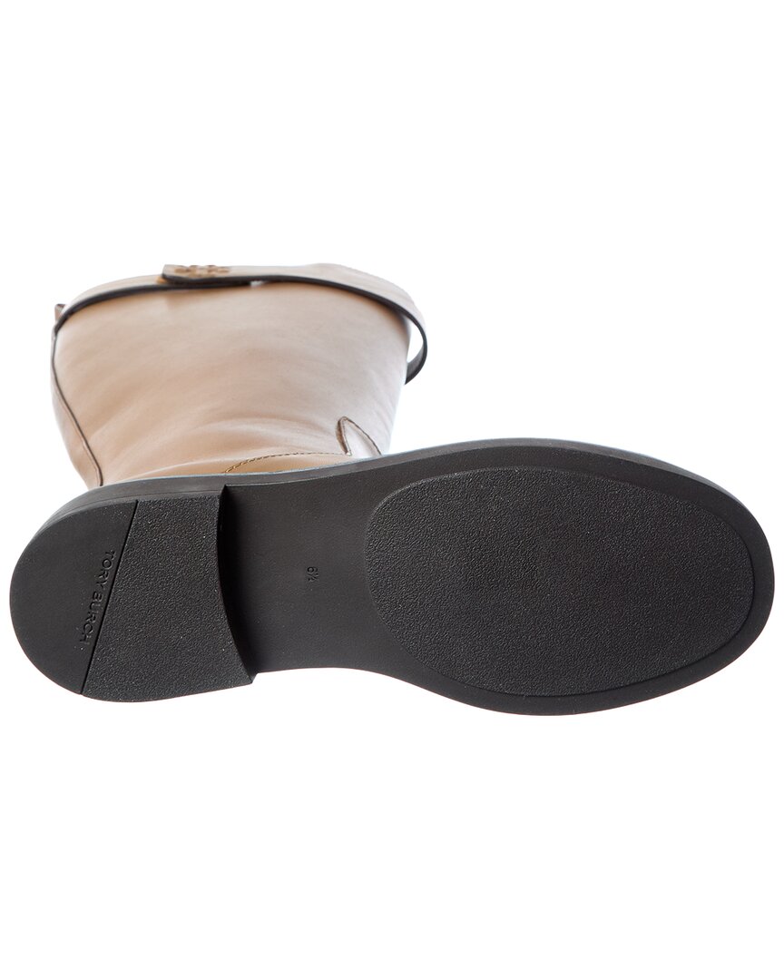 Tory Burch | Womens | Double T Leather Utility Boot | Brown