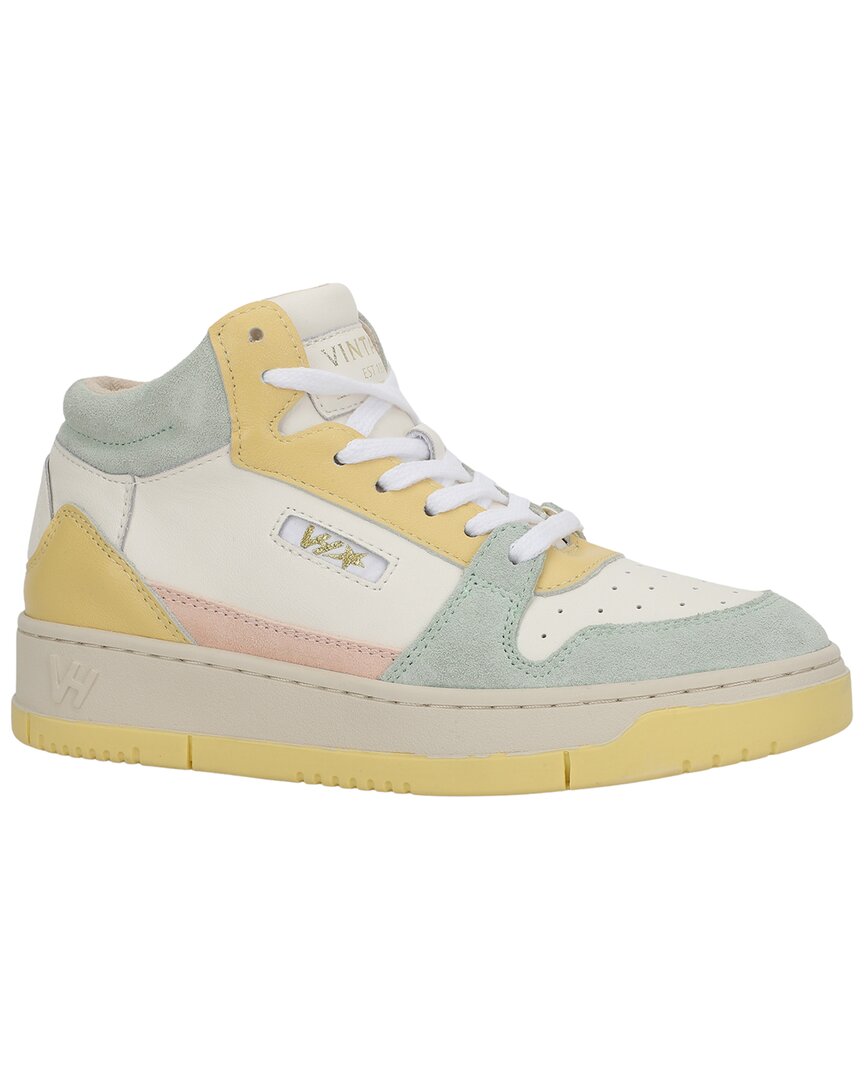 Vintage Havana | Womens | Celeste 2 Leather & Suede Sneaker | Yellow
