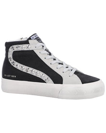 Vintage Havana | Womens | Dormy 2 Suede-Trim Sneaker | Black