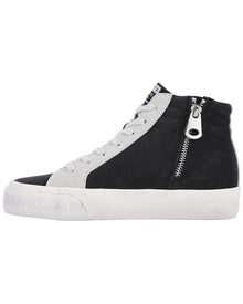 Vintage Havana | Womens | Dormy 2 Suede-Trim Sneaker | Black