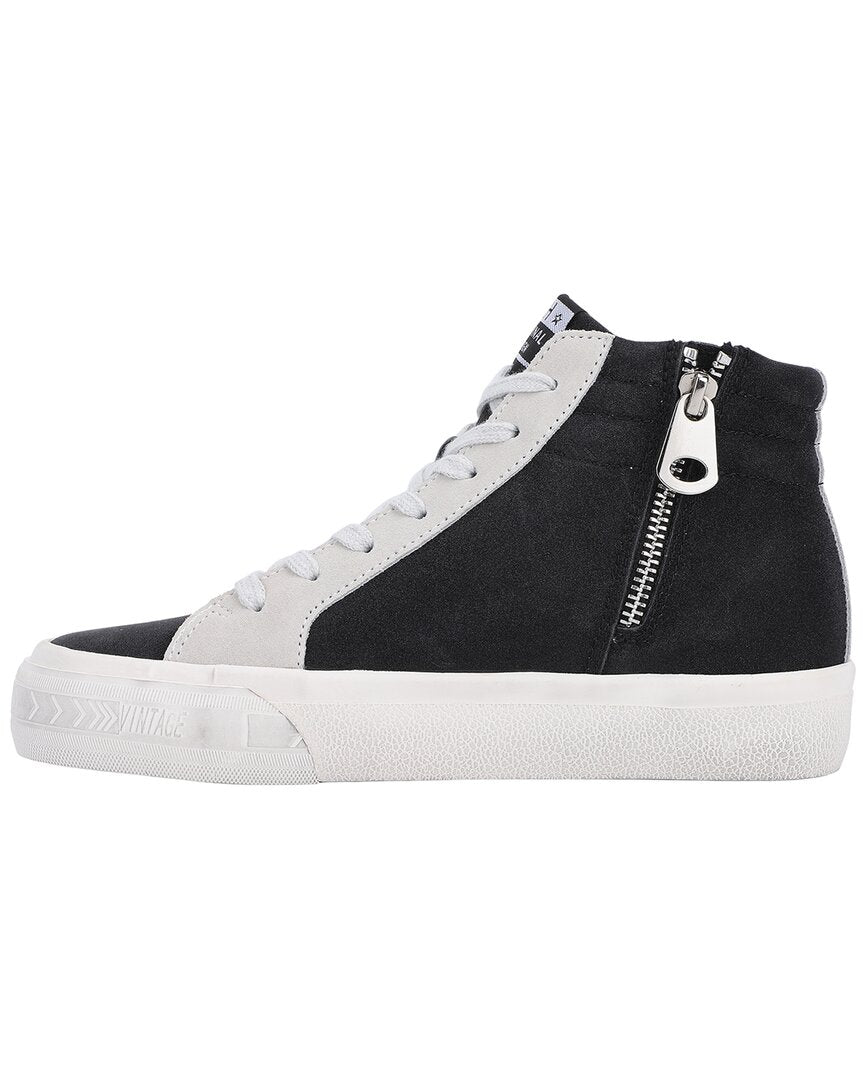 Vintage Havana | Womens | Dormy 2 Suede-Trim Sneaker | Black