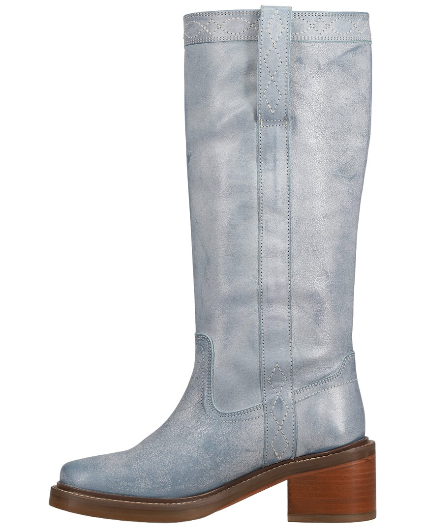 Frye | Womens | Kate Pull On Leather Boot | Blue