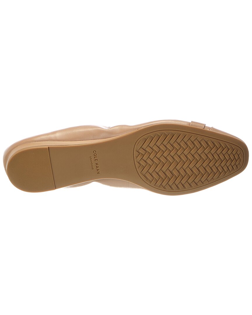Cole Haan | Womens | Go-To Tova Bow Leather Ballet Flat | Beige