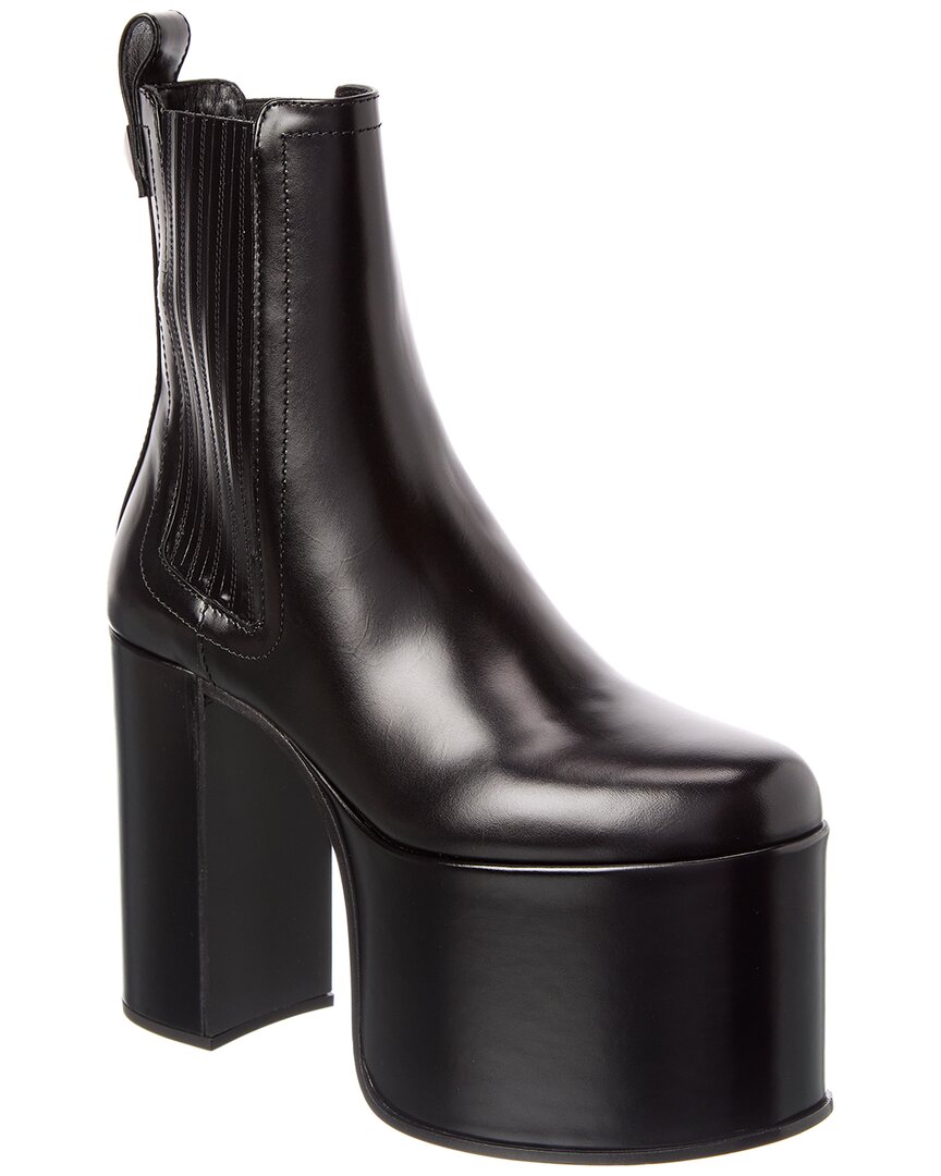 Valentino | Womens | DNU PACK Roman Stud 125 Leather Platform Bootie | Black