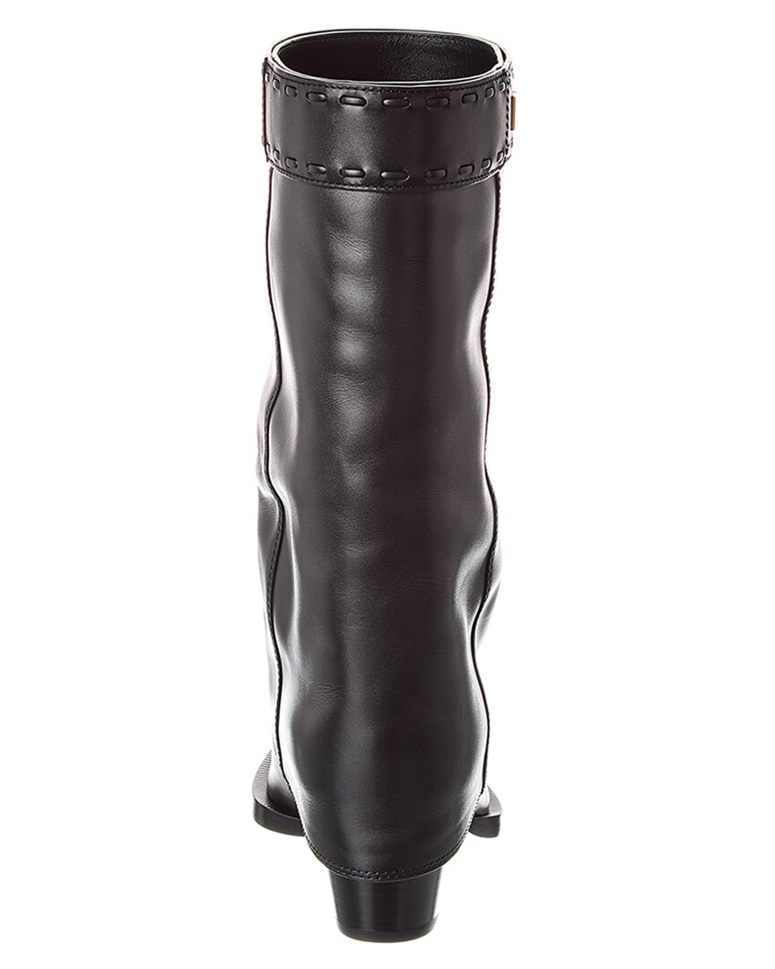 FENDI | Womens | FF Leather Boot | Black