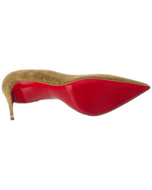 Christian Louboutin | Womens | Iriza 85 Suede Pump - II | Brown
