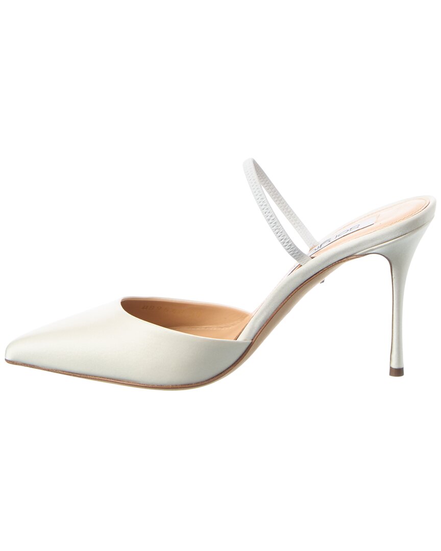 Sergio Rossi | Womens | Godiva Bridal Satin Pump - I | White