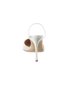 Sergio Rossi | Womens | Godiva Bridal Satin Pump - I | White