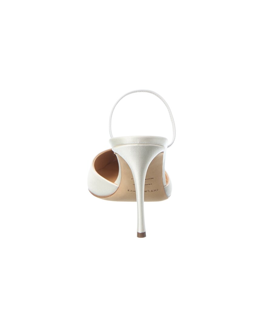 Sergio Rossi | Womens | Godiva Bridal Satin Pump - I | White