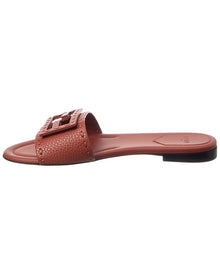 FENDI | Womens | FF Baguette Leather Sandal | Brown