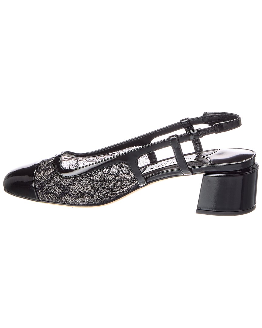 Jimmy Choo | Womens | Jimmy Elisa 45 Leather Slingback Pump | Black