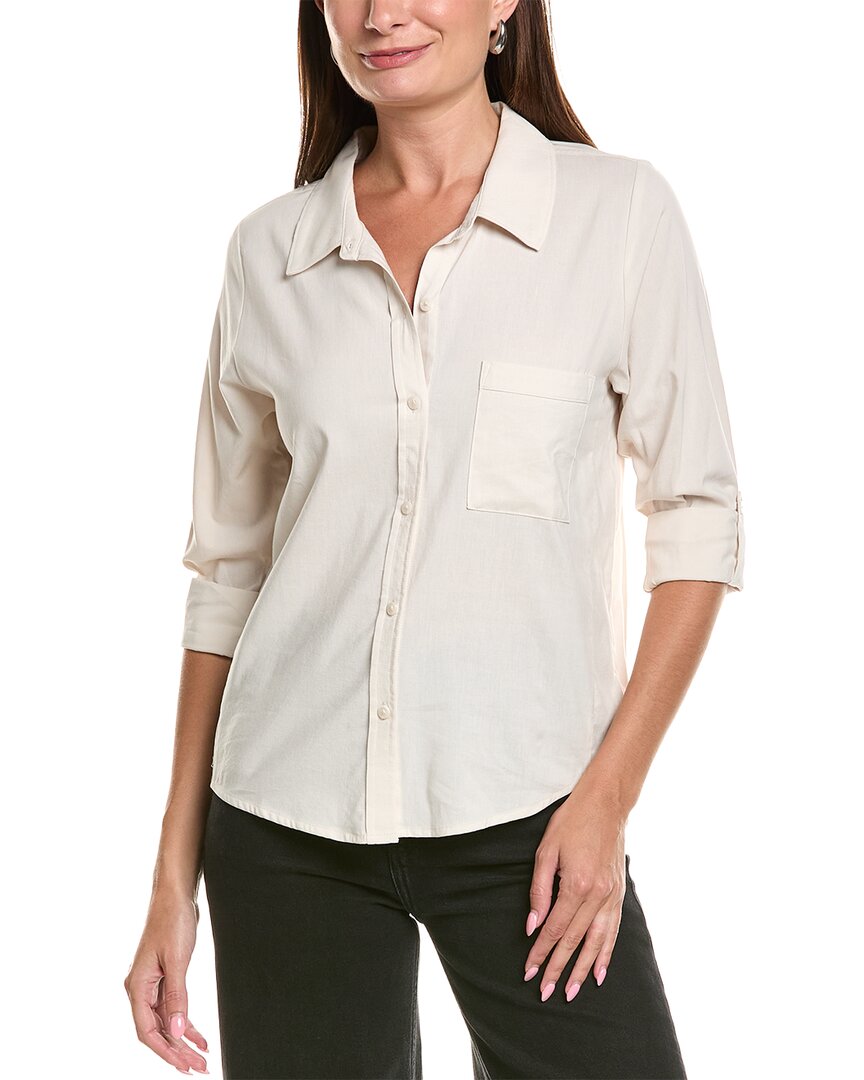 Splendid | Womens | Woven Button-Down Shirt | White