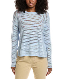 J.McLaughlin | Womens | Philomena Cashmere & Linen-Blend Sweater | Blue