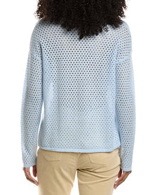 J.McLaughlin | Womens | Philomena Cashmere & Linen-Blend Sweater | Blue