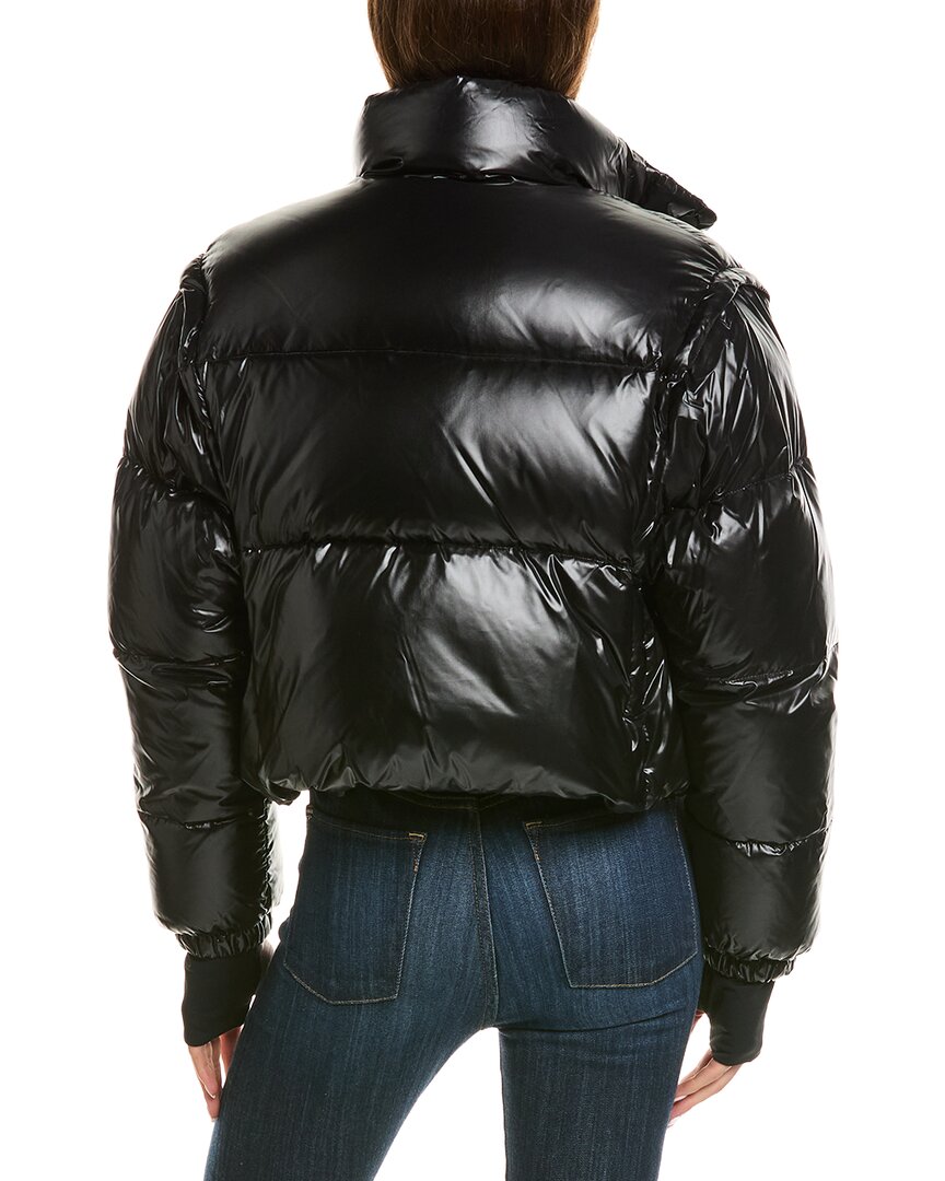 SAM. | Womens | Zip-Off Sleeve Cropped Down Puffer Coat | Black