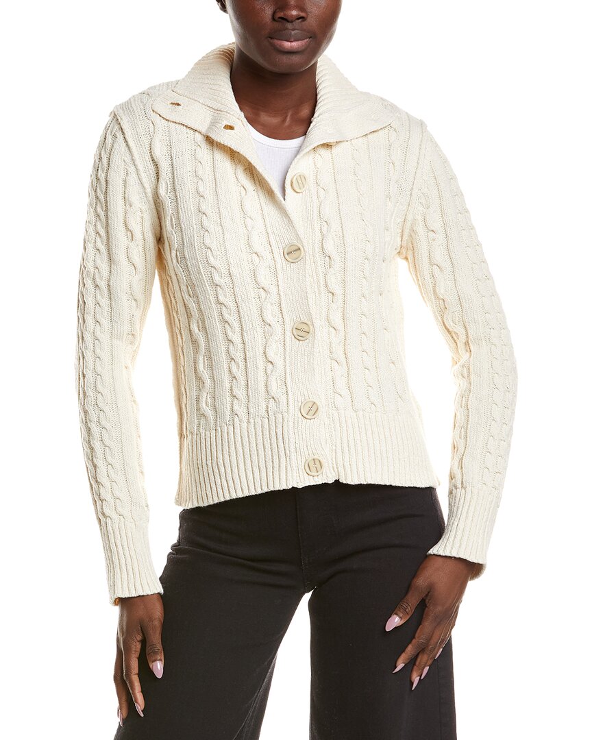 Free People | Womens | WTF Cable Collar Cardigan | Ivory