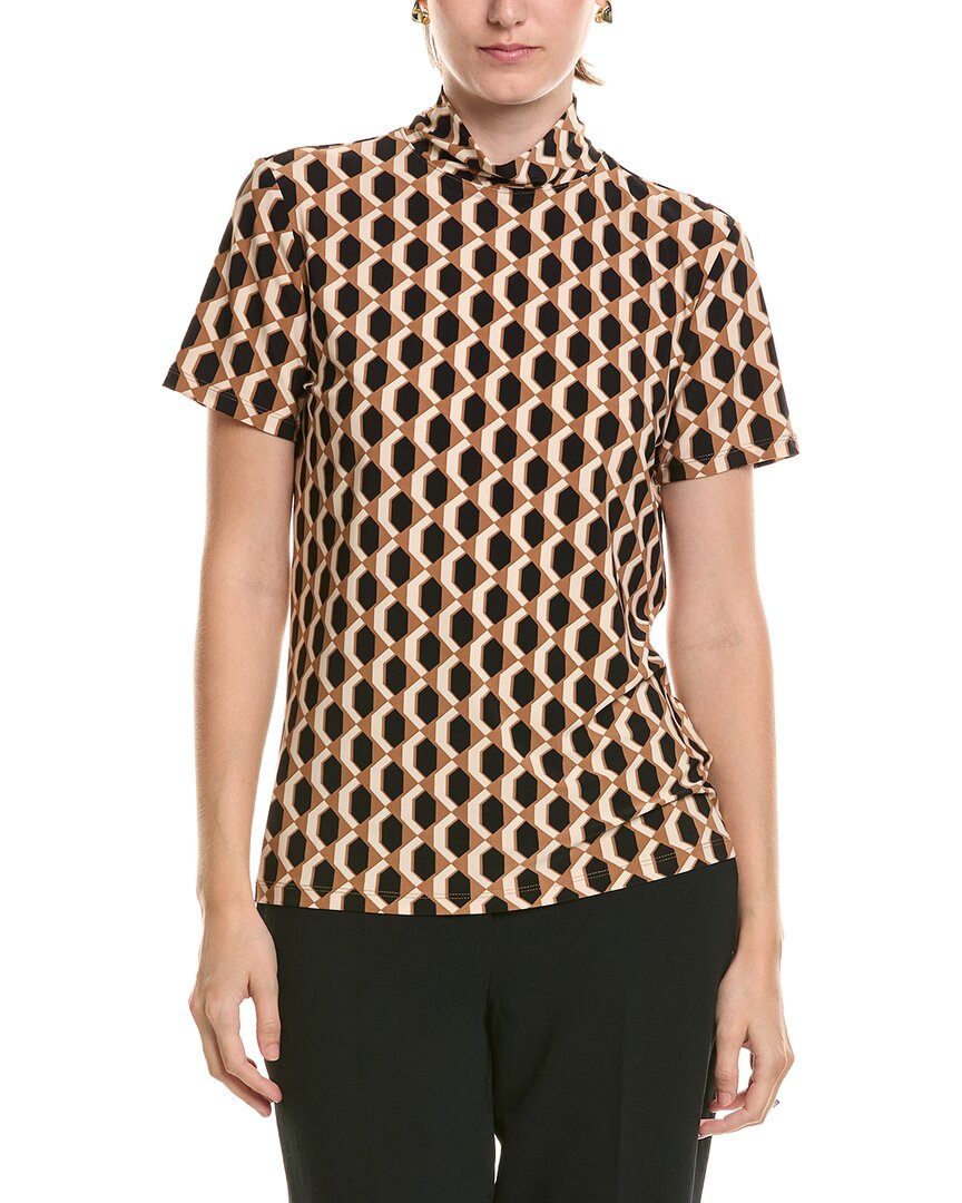 Anne Klein | Womens | Printed Top | Black