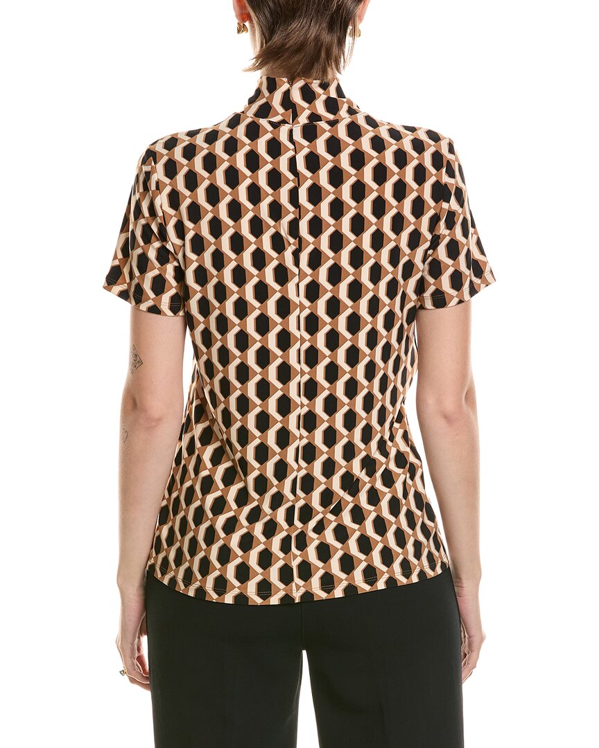 Anne Klein | Womens | Printed Top | Black